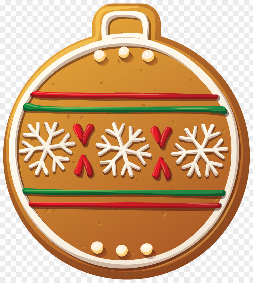 Gingerbread Christmas Ball Ornament Clip-Art Image Decoration Clip Art PNG