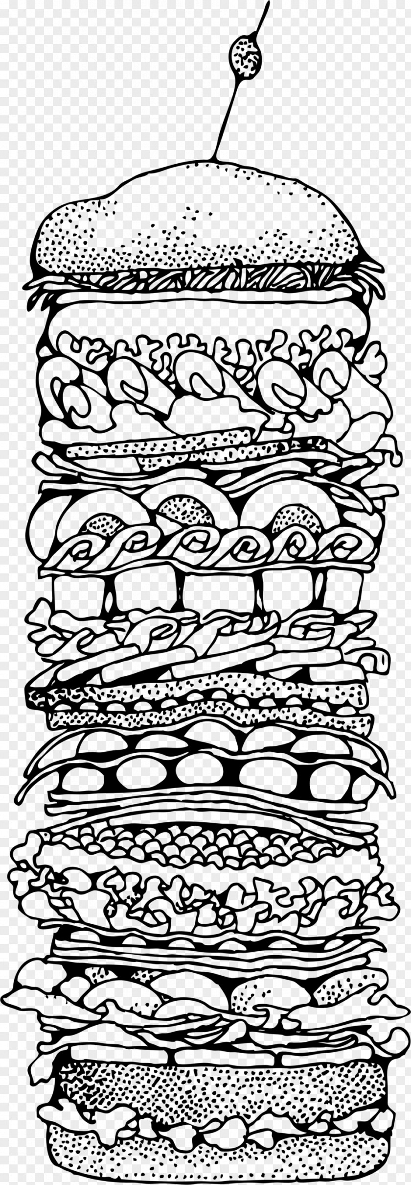 Sandwich Clipart Hamburger Peanut Butter And Jelly Submarine Clip Art PNG