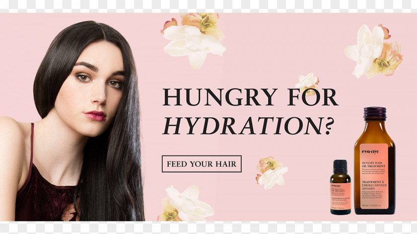 Amika Eva NYC Hair Coloring Banner Typography Eyelash PNG