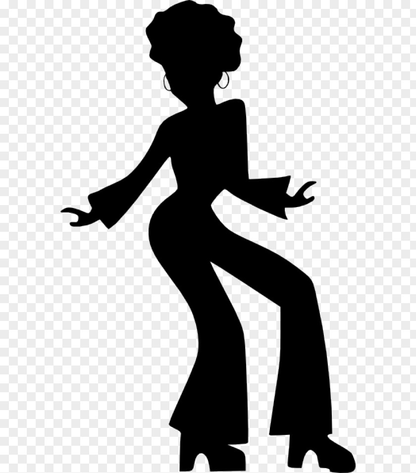 Blackandwhite Disco Dancer Dance Logo PNG