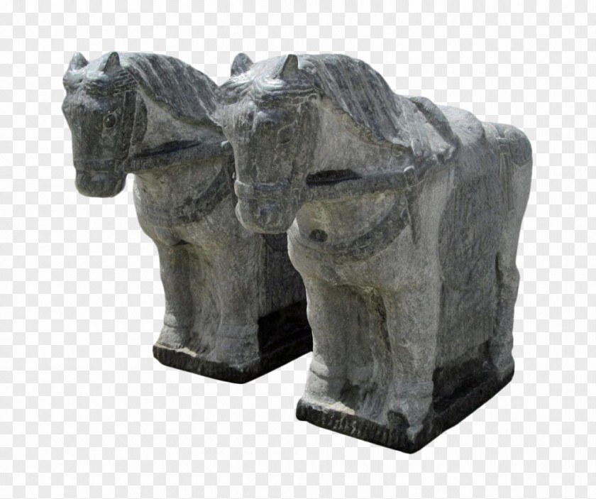 Chinese Ancient Style Statue Carving Elephantidae PNG