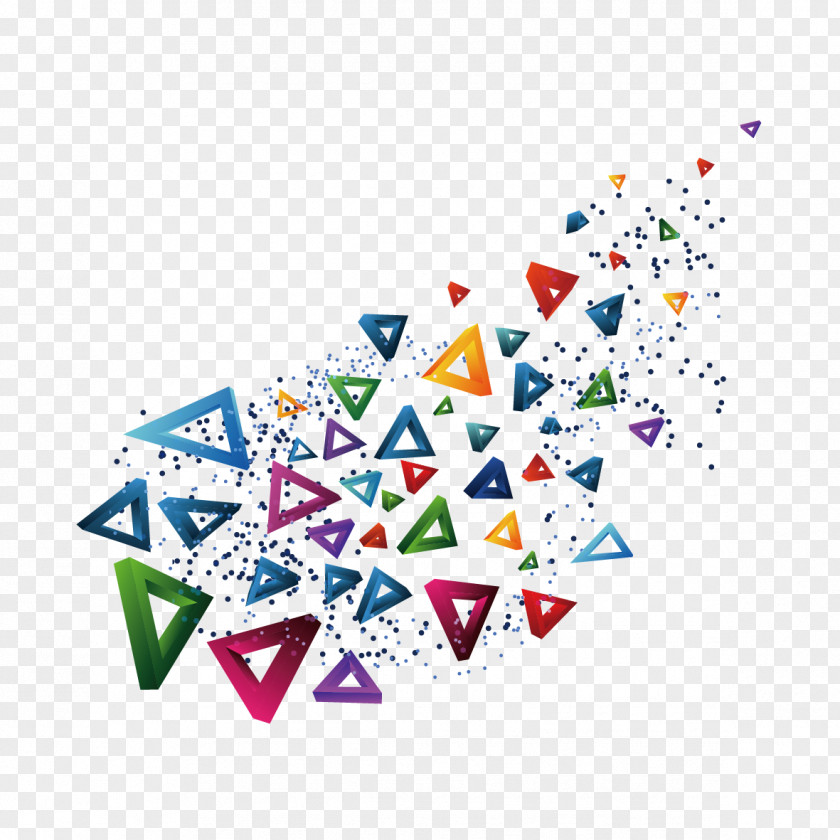 Creative Graphics Triangle Color PNG