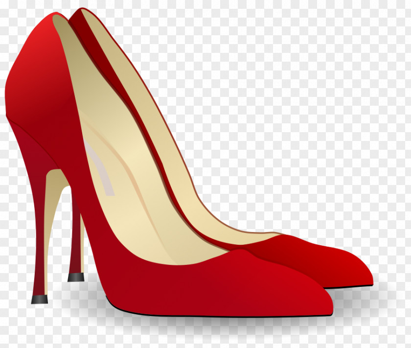Red High Heels High-heeled Footwear Shoe Clip Art PNG