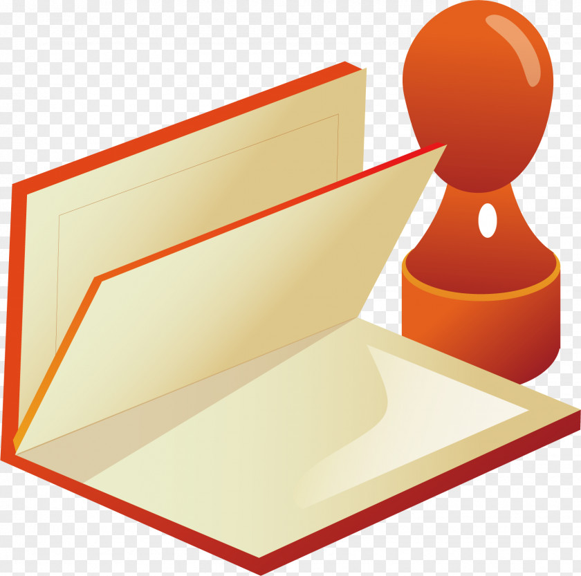 Books And Stamps Paper Adobe Illustrator Icon PNG