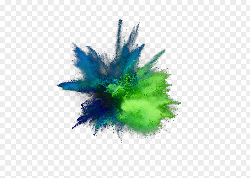 Green And Fresh Explosion Dust Effect Elements Turquoise Feather Computer Wallpaper PNG