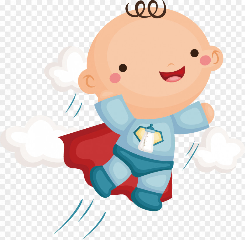 Male Baby Decorative Material Infant Superhero Cartoon Child PNG