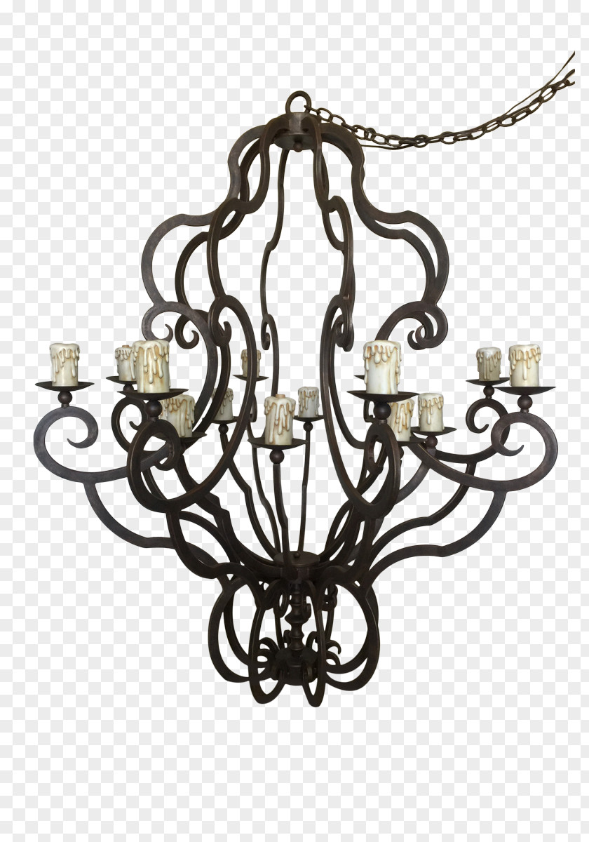 Wrought Iron Chandelier Light Fixture Pendant Lighting PNG