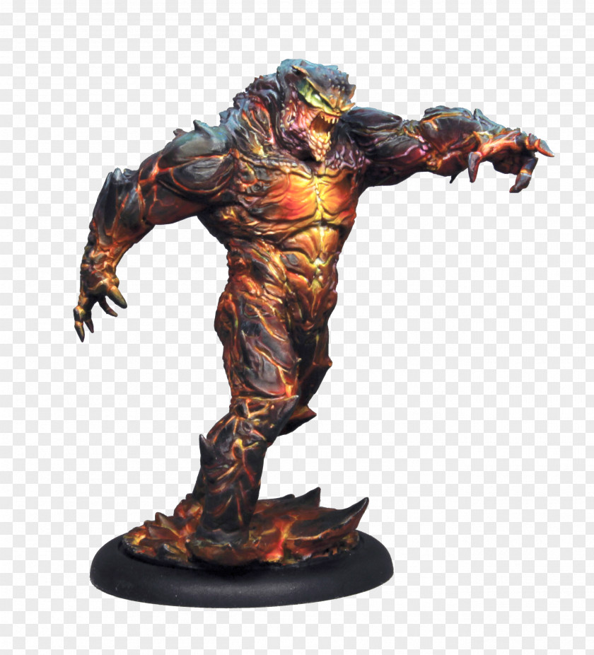 Fire Elemental Dark Ages Game CMON Limited Miniature Figure PNG