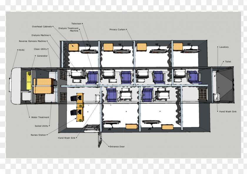 Floor Plan Business Hemodialysis PNG