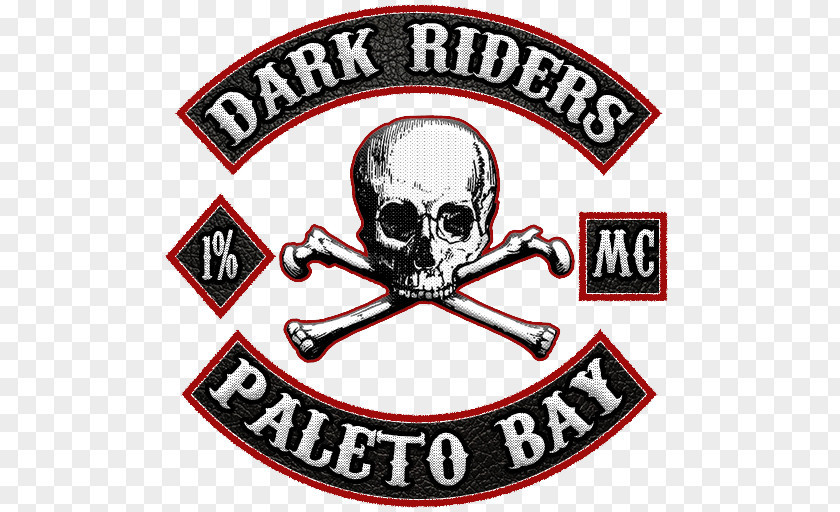Motorcycle Club Dark Riders Patch Biker PNG