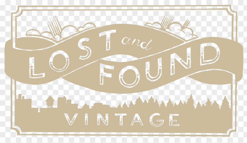 New Arrivals Lost And Found Vintage Logo Paper Label PNG
