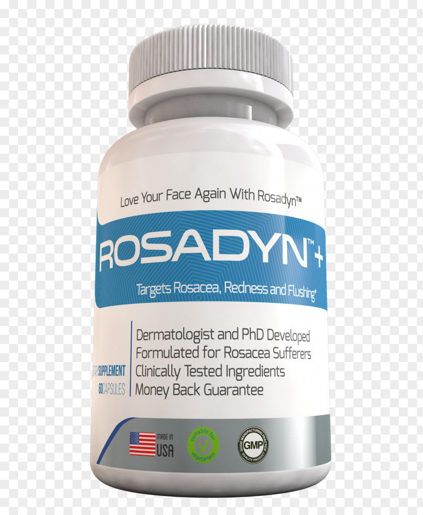 Skin Care Bottle Rosacea Dietary Supplement Erythema Flushing Cream PNG