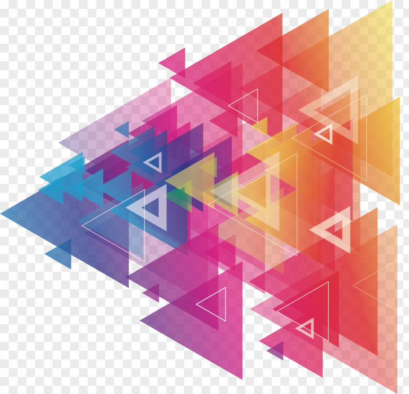 Triangle Color Vector Graphics Shape PNG