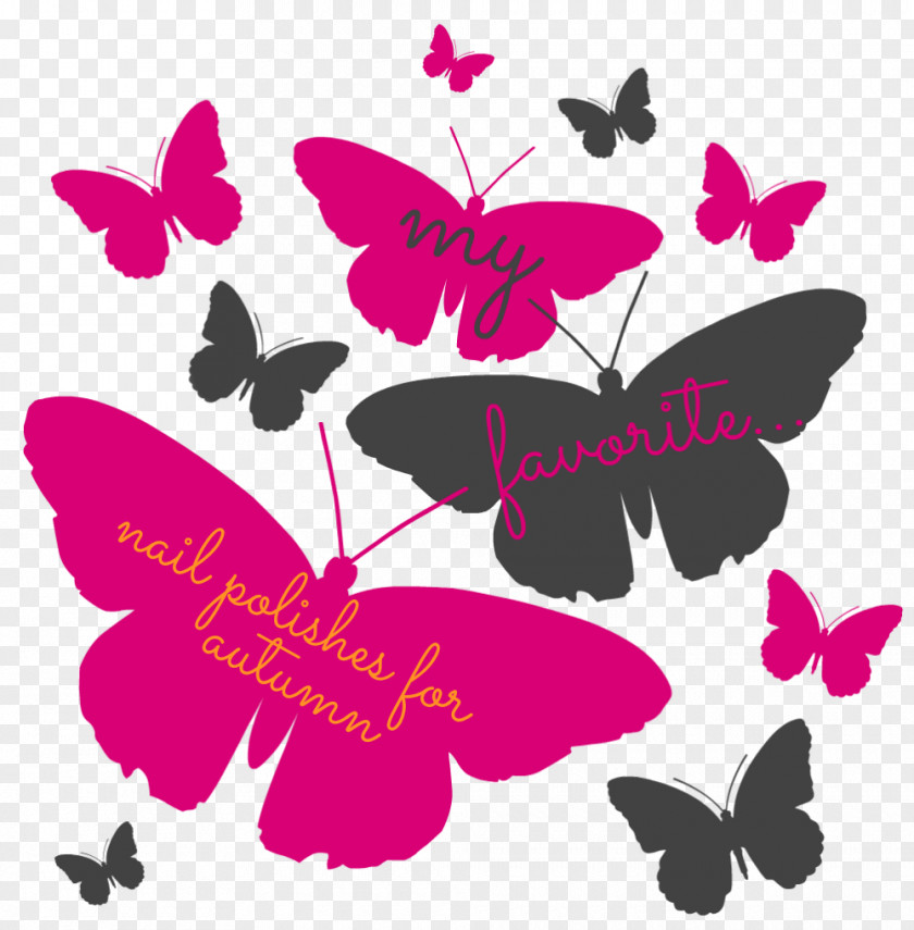 Butterfly Brush-footed Butterflies Pink M Clip Art PNG