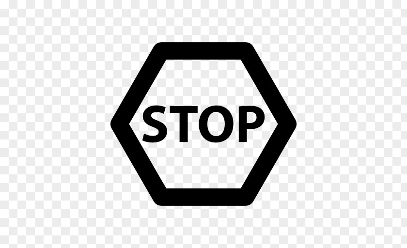 Button Stop Sign PNG