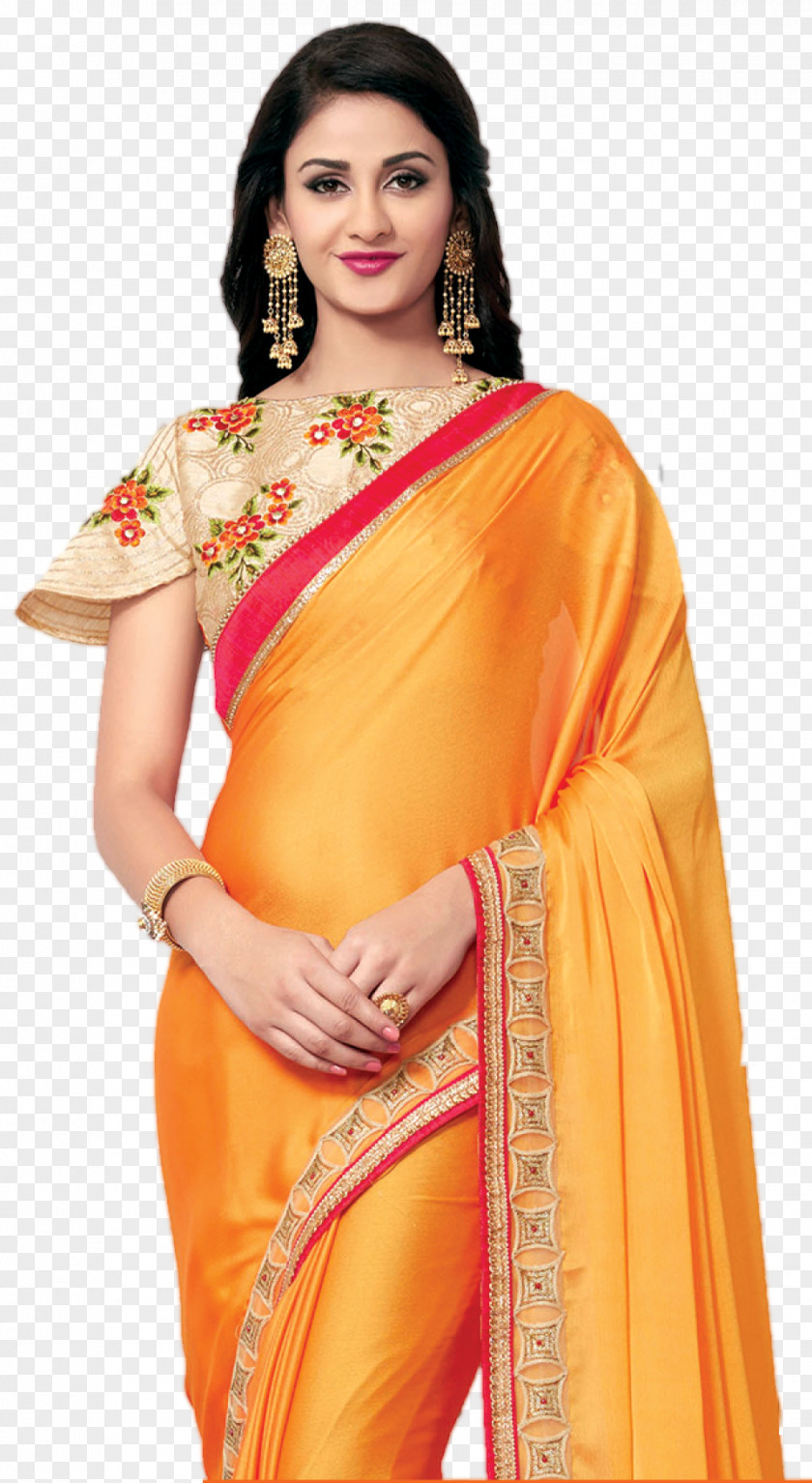 Design Chiffon Wedding Sari Textile PNG