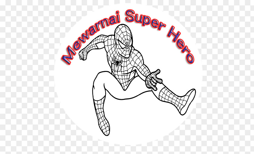 Gambar Mewarnai Super Hero Spider-Man Clip Art Shoe Finger Illustration PNG