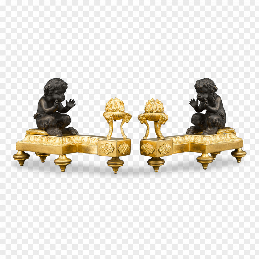 Brass Andiron Bronze Ormolu Fireplace PNG