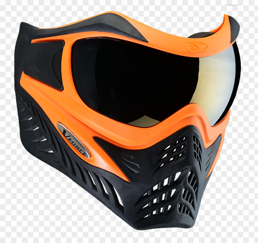 Orange Grey Diving & Snorkeling Masks V Force Customs Paintball Vforce Grill Thermal SE PNG