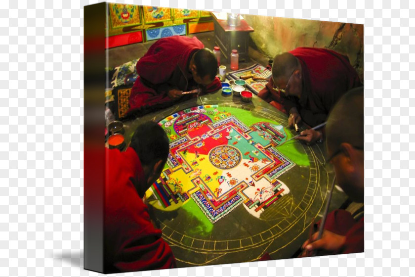 Child Monk Art Gallery Wrap Canvas Recreation Printing PNG