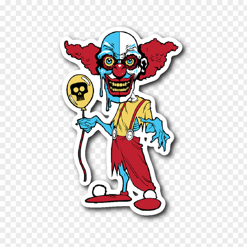 Clown Evil It Horror Sticker PNG