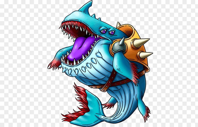 Dragon Quest VII Monster Leviathan Illustration PNG