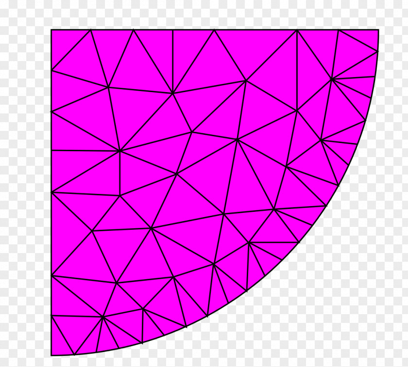 Grid Triangle Unstructured Mesh Generation Polygon Euclidean Space PNG