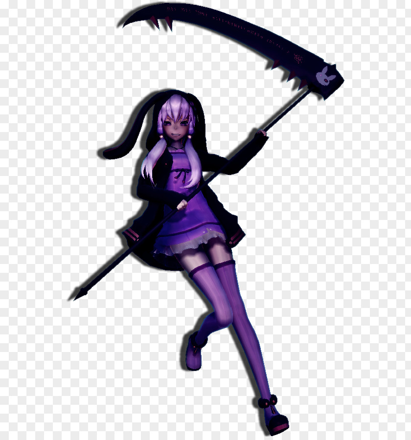 Guess How Much I Love You MikuMikuDance Hatsune Miku Yuzuki Yukari Vocaloid Scythe PNG