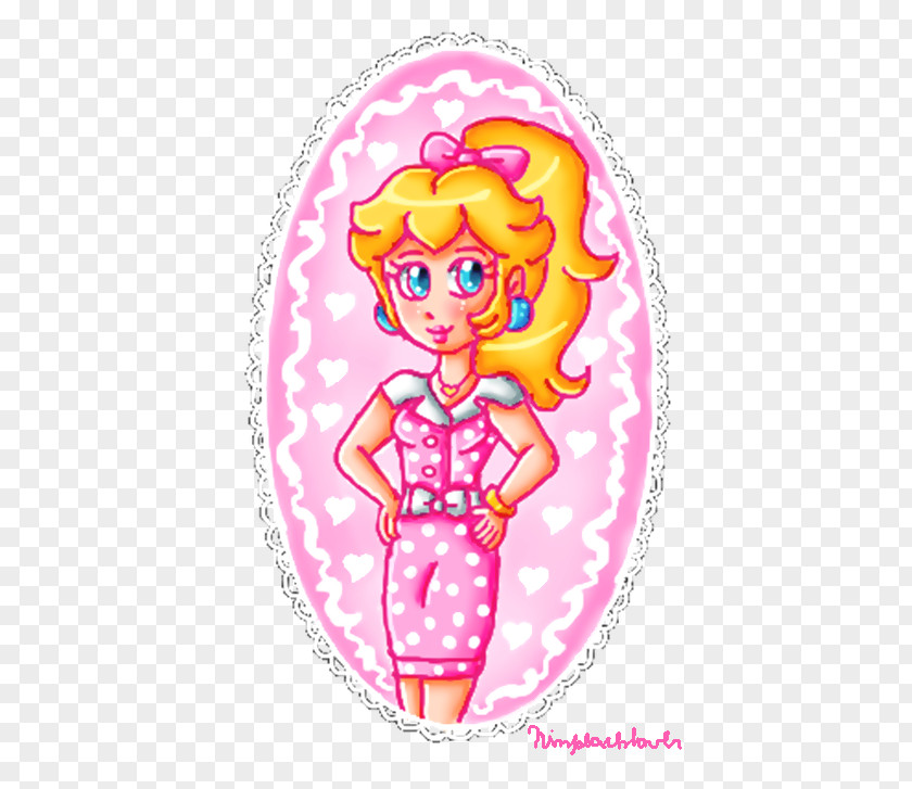Ieva's Polka Princess Peach Mario Cartoon Clip Art PNG