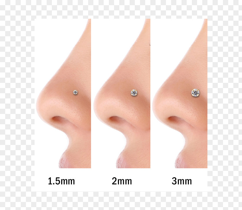 Nose Earring Piercing Body Diamond PNG