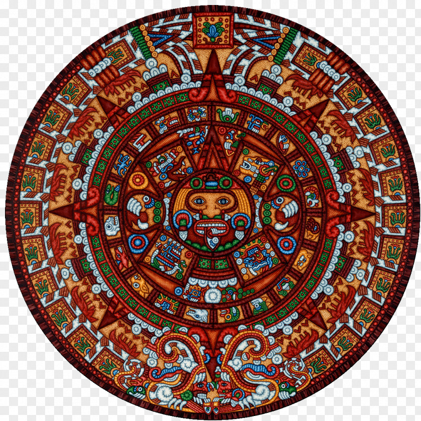 Aztec Calendar Stone Maya Civilization National Museum Of Anthropology Mesoamerica PNG