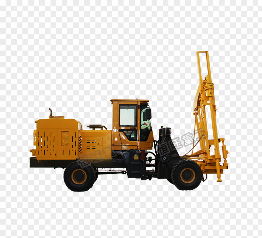 Bulldozer Machine Pile Driver Augers Deep Foundation PNG