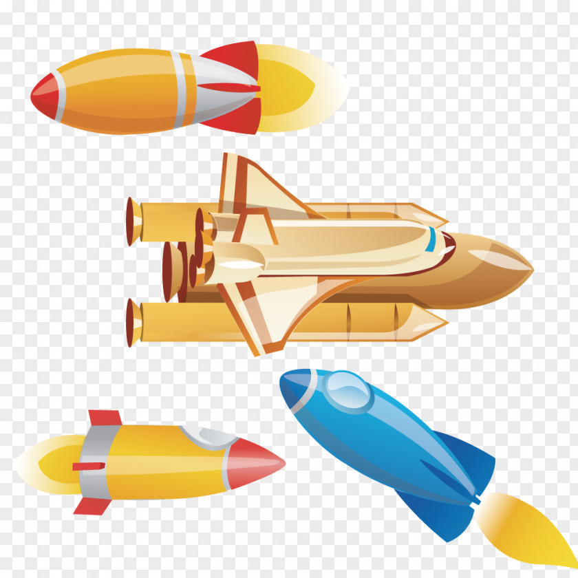 Cartoon Rocket Vector Space Euclidean Clip Art PNG
