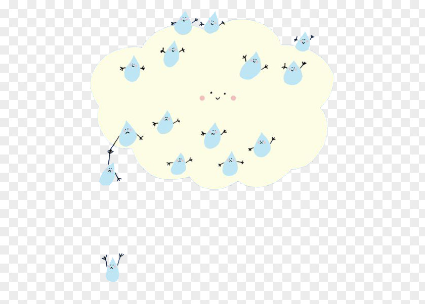 Clouds Raindrops Euclidean Vector Cloud PNG