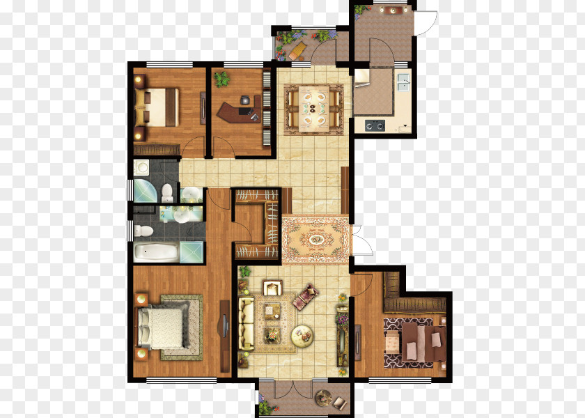 Floor Plan Property Square Meter PNG