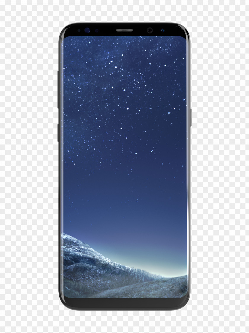 Scartch Samsung Galaxy S8 Telephone Midnight Black PNG
