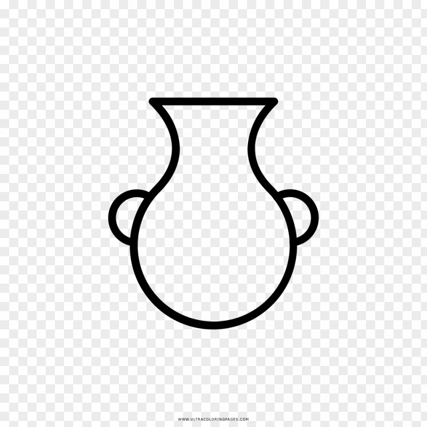 Vase Coloring Book Drawing Black And White PNG