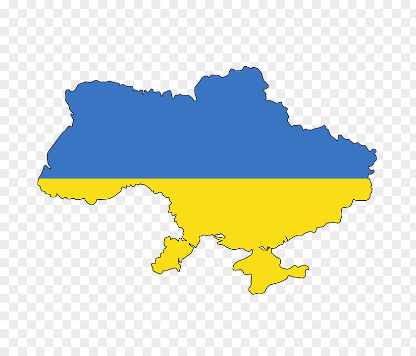 BORDER FLAG Ukraine Map Stock Photography PNG