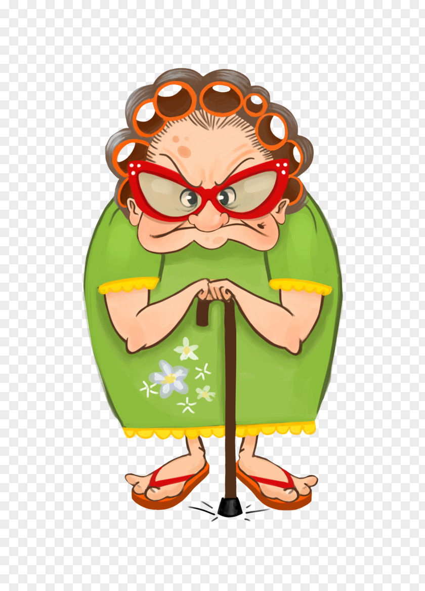 Breathing Granny Animation Animated Cartoon PNG