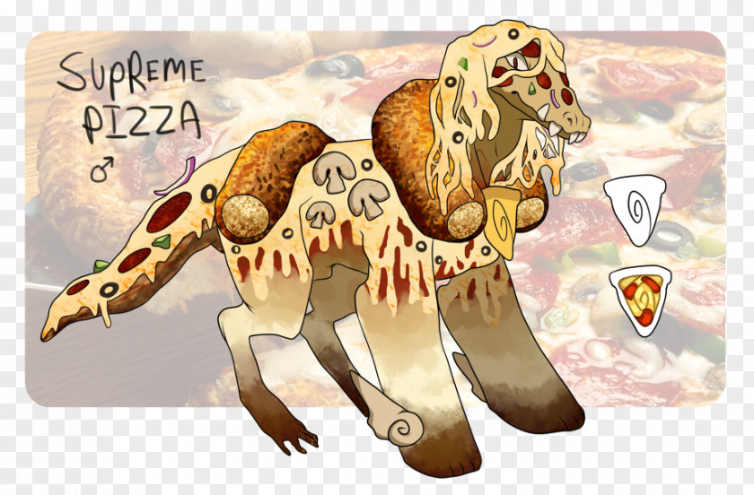Dinosaur Pizza Pepperoni Cartoon PNG
