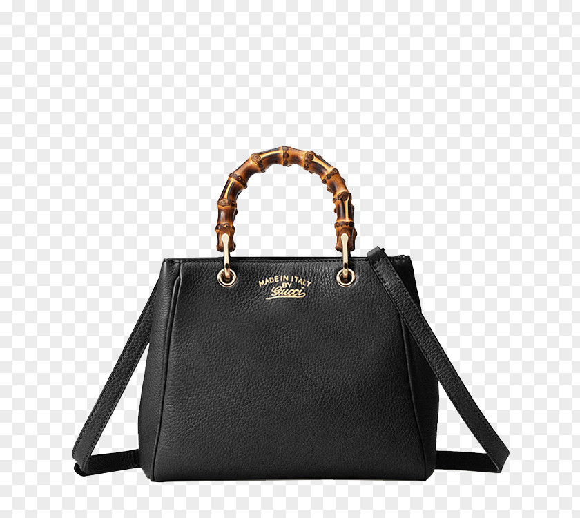 GUCCI Gucci Bamboo Ms.,Mini Black Leather Handbag Ladies Shopper # 368823,A7M0G,1000 Fashion Birkin Bag PNG