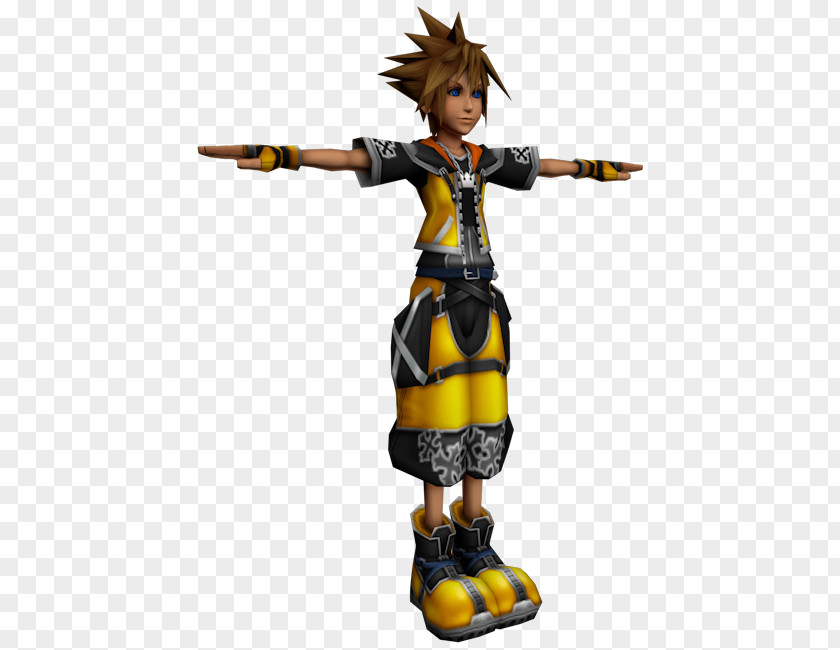 Kingdom Hearts Sora Figurine PNG