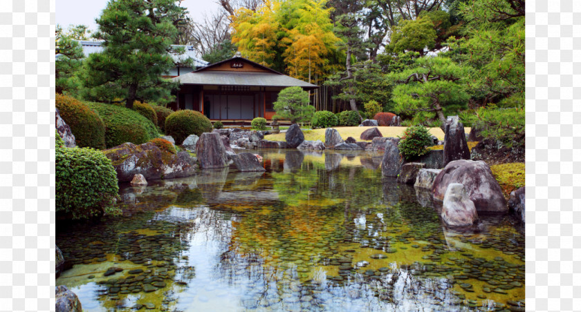 Garden Pond Ryōan-ji Isui-en Ryōanji Station Japanese Buddhist Temple PNG