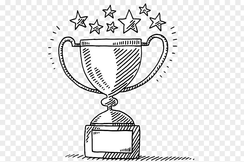 Trophy Drawing Vector Graphics Stock Illustration PNG