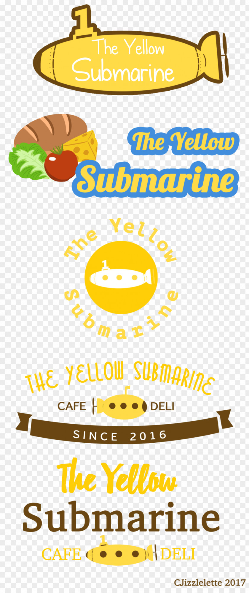 Yellow Submarine Line Clip Art PNG