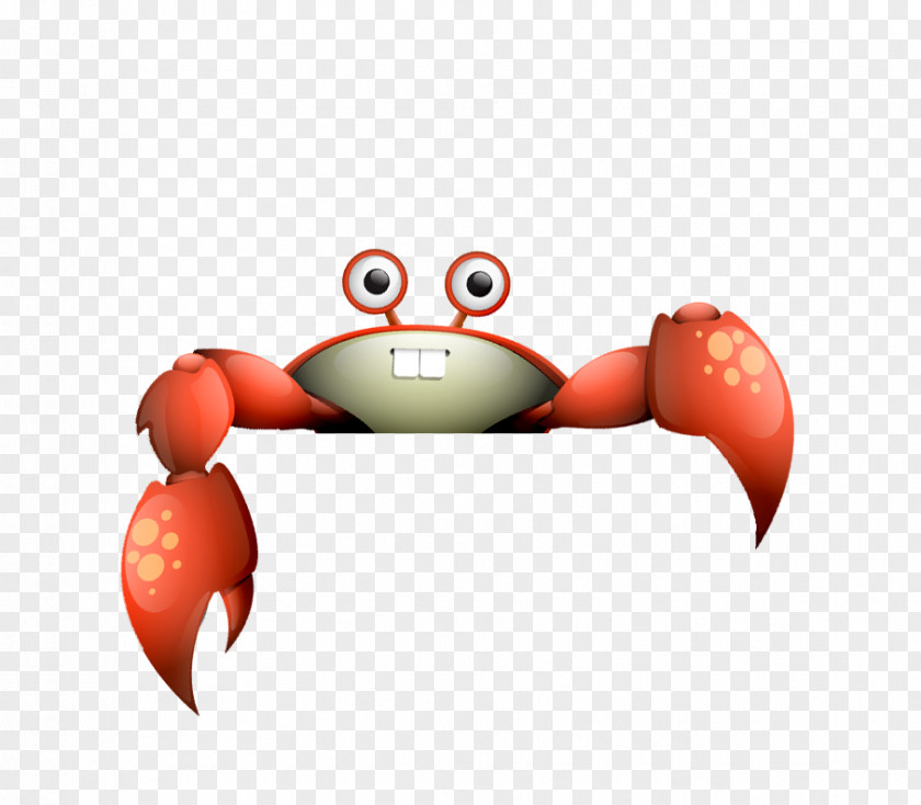 A Cartoon Crab Drawing PNG