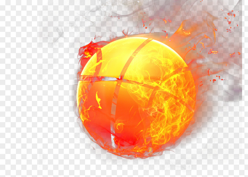 Flame Basketball Computer File PNG