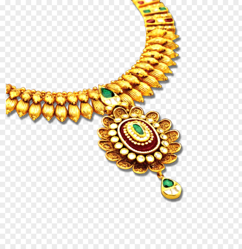 Necklace Jewellery Gemstone Gold PNG