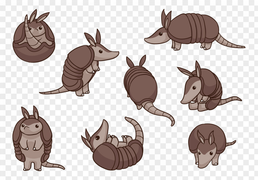 Originality Vector Armadillo Cartoon Drawing Clip Art PNG