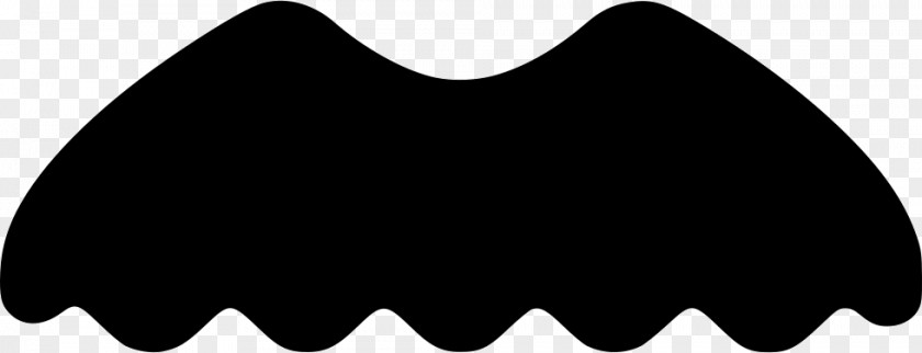 White Mustache Icon Clip Art Black M PNG